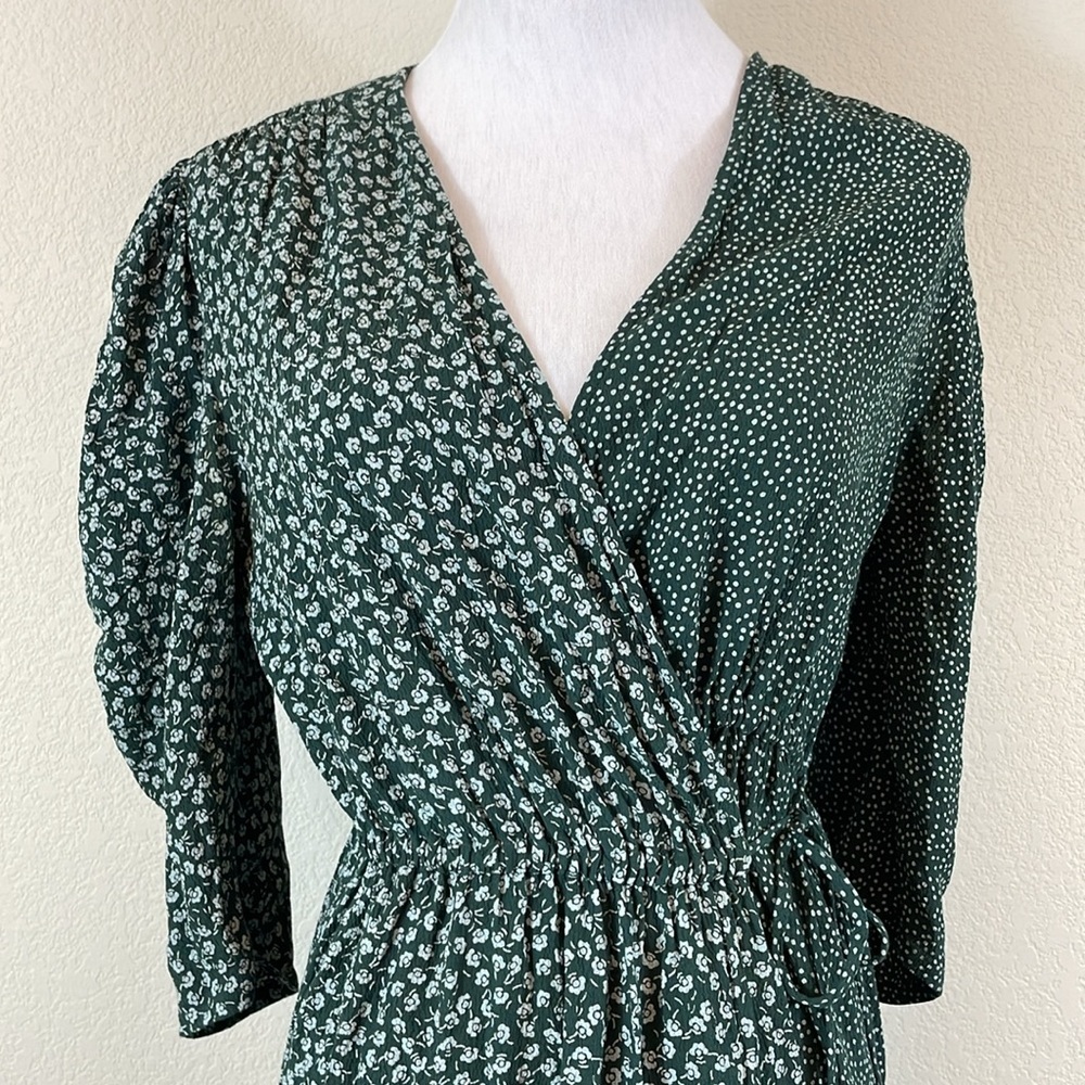 See by Chloe Elegant Green Wrap Dress Size 38 - Picture 3 of 9